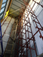 Bendcrete Installing Climbing Panels at Bolton One